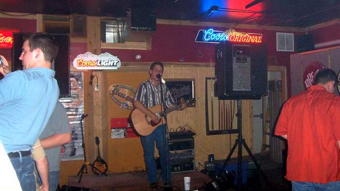 Aaron Traffas plays live music in Manhattan, Kansas