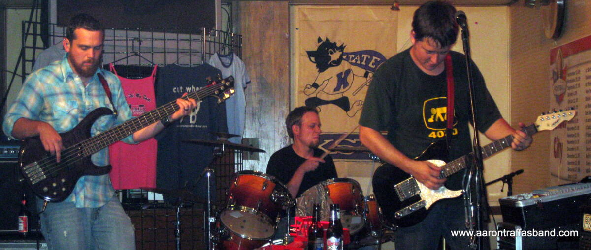 Aaron Traffas Band plays at Mike's Sports Bar in Medicine Lodge, Kan.