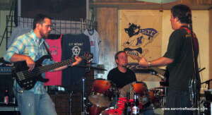 Aaron Traffas Band plays at Mike's Sports Bar in Medicine Lodge, Kan.