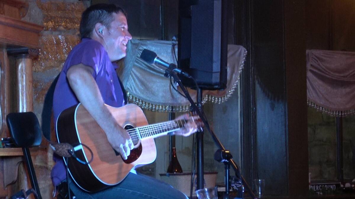 Aaron Traffas plays country Americana music in Ellinwood Kansas