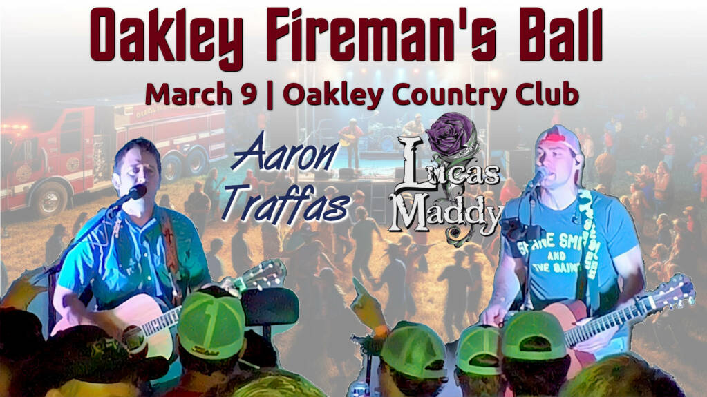 Aaron Traffas and Lucas Maddy to play live music at the Fireman's Ball in Oakley Kansas