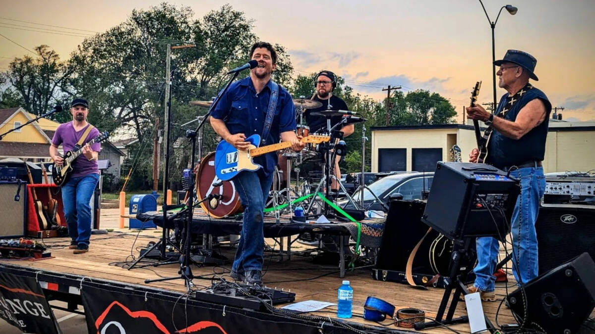 Aaron Traffas Band playing live music in southern Kansas