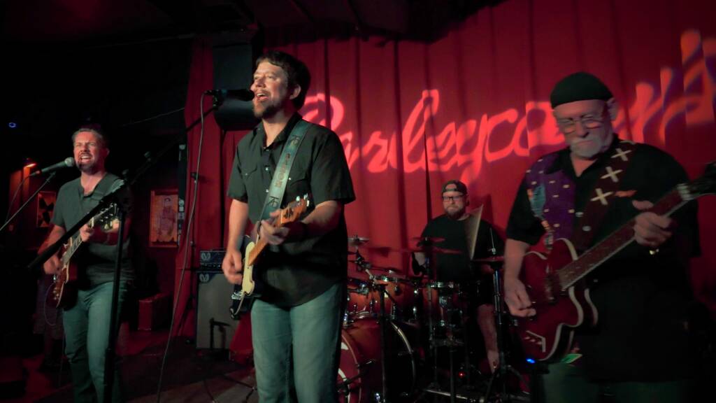 Aaron Traffas Band playing live music in Wichita at Barleycorn's in 2024