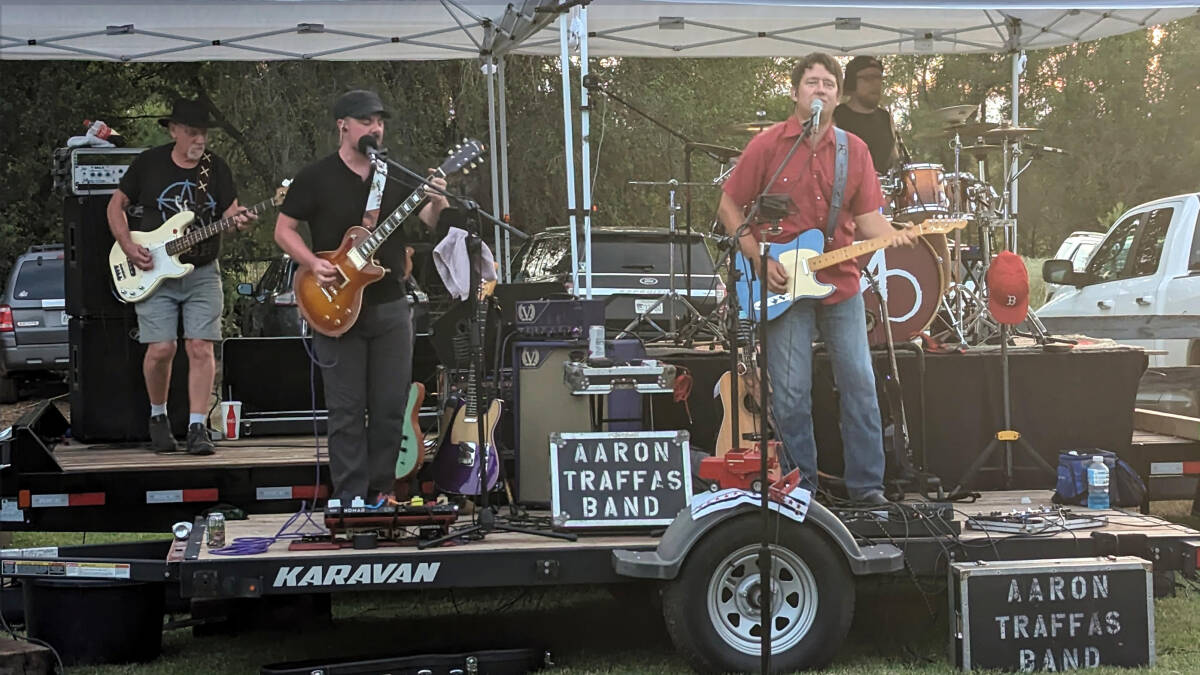 Aaron Traffas Band playing country and americana music in southern Kansas