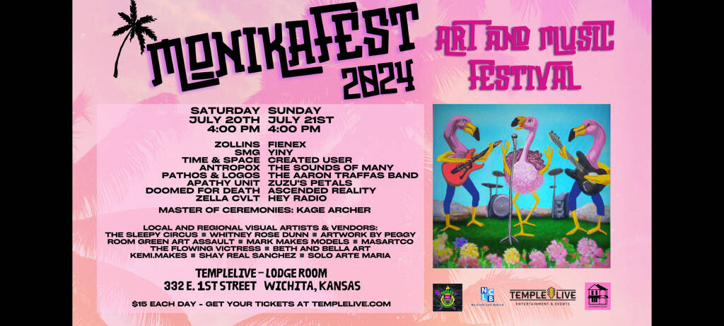 Aaron Traffas Band played MonikaFest in Wichita in July 2024
