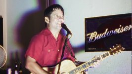 Aaron Traffas playing live country music in south central Kansas at Dovie's in Kiowa