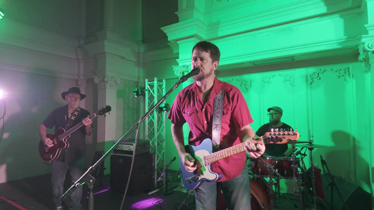Aaron Traffas Band playing live music at TempleLive in Wichita